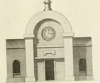 An illustration from The builder's magazine, or, A universal dictionary for architects, carpenters, masons, bricklayers, &c. as well as for every gentleman who would wish to be a competent judge of the elegant and necessary art of building : consisting of designs in architecture ... : together with the plans and sections serving as an unerring assistant in the construction of any building, from a palace to a cottage ... (1800)