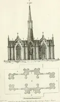 An illustration from The builder's magazine, or, A universal dictionary for architects, carpenters, masons, bricklayers, &c. as well as for every gentleman who would wish to be a competent judge of the elegant and necessary art of building : consisting of designs in architecture ... : together with the plans and sections serving as an unerring assistant in the construction of any building, from a palace to a cottage ... (1800)