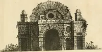 An illustration from The builder's magazine, or, A universal dictionary for architects, carpenters, masons, bricklayers, &c. as well as for every gentleman who would wish to be a competent judge of the elegant and necessary art of building : consisting of designs in architecture ... : together with the plans and sections serving as an unerring assistant in the construction of any building, from a palace to a cottage ... (1800)