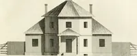An illustration from The builder's magazine, or, A universal dictionary for architects, carpenters, masons, bricklayers, &c. as well as for every gentleman who would wish to be a competent judge of the elegant and necessary art of building : consisting of designs in architecture ... : together with the plans and sections serving as an unerring assistant in the construction of any building, from a palace to a cottage ... (1800)