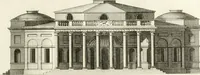 An illustration from The builder's magazine, or, A universal dictionary for architects, carpenters, masons, bricklayers, &c. as well as for every gentleman who would wish to be a competent judge of the elegant and necessary art of building : consisting of designs in architecture ... : together with the plans and sections serving as an unerring assistant in the construction of any building, from a palace to a cottage ... (1800)