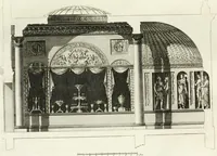 An illustration from The builder's magazine, or, A universal dictionary for architects, carpenters, masons, bricklayers, &c. as well as for every gentleman who would wish to be a competent judge of the elegant and necessary art of building : consisting of designs in architecture ... : together with the plans and sections serving as an unerring assistant in the construction of any building, from a palace to a cottage ... (1800)