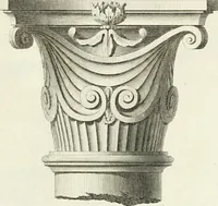 An illustration from The builder's magazine, or, A universal dictionary for architects, carpenters, masons, bricklayers, &c. as well as for every gentleman who would wish to be a competent judge of the elegant and necessary art of building : consisting of designs in architecture ... : together with the plans and sections serving as an unerring assistant in the construction of any building, from a palace to a cottage ... (1800)