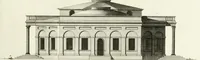 An illustration from The builder's magazine, or, A universal dictionary for architects, carpenters, masons, bricklayers, &c. as well as for every gentleman who would wish to be a competent judge of the elegant and necessary art of building : consisting of designs in architecture ... : together with the plans and sections serving as an unerring assistant in the construction of any building, from a palace to a cottage ... (1800)