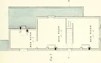 An illustration from The builder's practical director; or, Buildings for all classes, containing plans, sections and elevations for the erection of cottages, villas, farm buildings, dispensaries, public schools, &c., with detailed estimates, quantities, prices, &c. .. (1855)