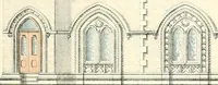 An illustration from The builder's practical director; or, Buildings for all classes, containing plans, sections and elevations for the erection of cottages, villas, farm buildings, dispensaries, public schools, &c., with detailed estimates, quantities, prices, &c. .. (1855)