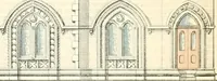 An illustration from The builder's practical director; or, Buildings for all classes, containing plans, sections and elevations for the erection of cottages, villas, farm buildings, dispensaries, public schools, &c., with detailed estimates, quantities, prices, &c. .. (1855)