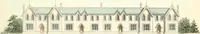 An illustration from The builder's practical director; or, Buildings for all classes, containing plans, sections and elevations for the erection of cottages, villas, farm buildings, dispensaries, public schools, &c., with detailed estimates, quantities, prices, &c. .. (1855)