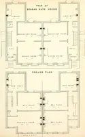 An illustration from The builder's practical director; or, Buildings for all classes, containing plans, sections and elevations for the erection of cottages, villas, farm buildings, dispensaries, public schools, &c., with detailed estimates, quantities, prices, &c. .. (1855)
