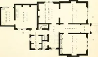 An illustration from The builder's practical director; or, Buildings for all classes, containing plans, sections and elevations for the erection of cottages, villas, farm buildings, dispensaries, public schools, &c., with detailed estimates, quantities, prices, &c. .. (1855)