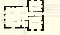 An illustration from The builder's practical director; or, Buildings for all classes, containing plans, sections and elevations for the erection of cottages, villas, farm buildings, dispensaries, public schools, &c., with detailed estimates, quantities, prices, &c. .. (1855)