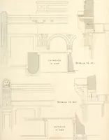 An illustration from The builder's practical director; or, Buildings for all classes, containing plans, sections and elevations for the erection of cottages, villas, farm buildings, dispensaries, public schools, &c., with detailed estimates, quantities, prices, &c. .. (1855)