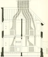 An illustration from The builder's practical director; or, Buildings for all classes, containing plans, sections and elevations for the erection of cottages, villas, farm buildings, dispensaries, public schools, &c., with detailed estimates, quantities, prices, &c. .. (1855)