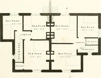 An illustration from The builder's practical director; or, Buildings for all classes, containing plans, sections and elevations for the erection of cottages, villas, farm buildings, dispensaries, public schools, &c., with detailed estimates, quantities, prices, &c. .. (1855)