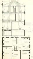 An illustration from The builder's practical director; or, Buildings for all classes, containing plans, sections and elevations for the erection of cottages, villas, farm buildings, dispensaries, public schools, &c., with detailed estimates, quantities, prices, &c. .. (1855)