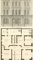 An illustration from The builder's practical director; or, Buildings for all classes, containing plans, sections and elevations for the erection of cottages, villas, farm buildings, dispensaries, public schools, &c., with detailed estimates, quantities, prices, &c. .. (1855)