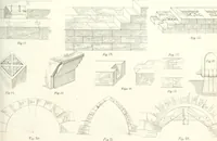 An illustration from The builder's practical director; or, Buildings for all classes, containing plans, sections and elevations for the erection of cottages, villas, farm buildings, dispensaries, public schools, &c., with detailed estimates, quantities, prices, &c. .. (1855)