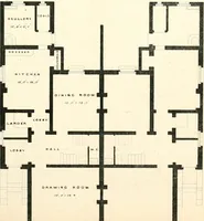 An illustration from The builder's practical director; or, Buildings for all classes, containing plans, sections and elevations for the erection of cottages, villas, farm buildings, dispensaries, public schools, &c., with detailed estimates, quantities, prices, &c. .. (1855)