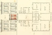 An illustration from The builder's practical director; or, Buildings for all classes, containing plans, sections and elevations for the erection of cottages, villas, farm buildings, dispensaries, public schools, &c., with detailed estimates, quantities, prices, &c. .. (1855)