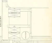 An illustration from The builder's practical director; or, Buildings for all classes, containing plans, sections and elevations for the erection of cottages, villas, farm buildings, dispensaries, public schools, &c., with detailed estimates, quantities, prices, &c. .. (1855)