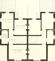 An illustration from The builder's practical director; or, Buildings for all classes, containing plans, sections and elevations for the erection of cottages, villas, farm buildings, dispensaries, public schools, &c., with detailed estimates, quantities, prices, &c. .. (1855)