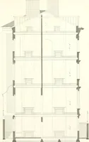 An illustration from The builder's practical director; or, Buildings for all classes, containing plans, sections and elevations for the erection of cottages, villas, farm buildings, dispensaries, public schools, &c., with detailed estimates, quantities, prices, &c. .. (1855)