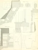 An illustration from The builder's practical director; or, Buildings for all classes, containing plans, sections and elevations for the erection of cottages, villas, farm buildings, dispensaries, public schools, &c., with detailed estimates, quantities, prices, &c. .. (1855)