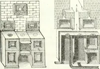 An illustration from The builder's practical director; or, Buildings for all classes, containing plans, sections and elevations for the erection of cottages, villas, farm buildings, dispensaries, public schools, &c., with detailed estimates, quantities, prices, &c. .. (1855)