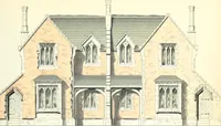 An illustration from The builder's practical director; or, Buildings for all classes, containing plans, sections and elevations for the erection of cottages, villas, farm buildings, dispensaries, public schools, &c., with detailed estimates, quantities, prices, &c. .. (1855)