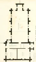 An illustration from The builder's practical director; or, Buildings for all classes, containing plans, sections and elevations for the erection of cottages, villas, farm buildings, dispensaries, public schools, &c., with detailed estimates, quantities, prices, &c. .. (1855)