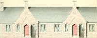 An illustration from The builder's practical director; or, Buildings for all classes, containing plans, sections and elevations for the erection of cottages, villas, farm buildings, dispensaries, public schools, &c., with detailed estimates, quantities, prices, &c. .. (1855)