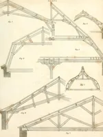 An illustration from The builder's practical director; or, Buildings for all classes, containing plans, sections and elevations for the erection of cottages, villas, farm buildings, dispensaries, public schools, &c., with detailed estimates, quantities, prices, &c. .. (1855)