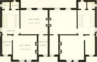 An illustration from The builder's practical director; or, Buildings for all classes, containing plans, sections and elevations for the erection of cottages, villas, farm buildings, dispensaries, public schools, &c., with detailed estimates, quantities, prices, &c. .. (1855)
