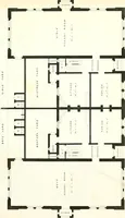 An illustration from The builder's practical director; or, Buildings for all classes, containing plans, sections and elevations for the erection of cottages, villas, farm buildings, dispensaries, public schools, &c., with detailed estimates, quantities, prices, &c. .. (1855)