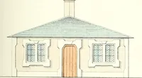 An illustration from The builder's practical director; or, Buildings for all classes, containing plans, sections and elevations for the erection of cottages, villas, farm buildings, dispensaries, public schools, &c., with detailed estimates, quantities, prices, &c. .. (1855)