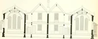 An illustration from The builder's practical director; or, Buildings for all classes, containing plans, sections and elevations for the erection of cottages, villas, farm buildings, dispensaries, public schools, &c., with detailed estimates, quantities, prices, &c. .. (1855)