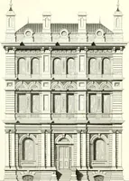 An illustration from The builder's practical director; or, Buildings for all classes, containing plans, sections and elevations for the erection of cottages, villas, farm buildings, dispensaries, public schools, &c., with detailed estimates, quantities, prices, &c. .. (1855)