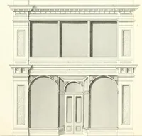 An illustration from The builder's practical director; or, Buildings for all classes, containing plans, sections and elevations for the erection of cottages, villas, farm buildings, dispensaries, public schools, &c., with detailed estimates, quantities, prices, &c. .. (1855)
