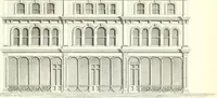 An illustration from The builder's practical director; or, Buildings for all classes, containing plans, sections and elevations for the erection of cottages, villas, farm buildings, dispensaries, public schools, &c., with detailed estimates, quantities, prices, &c. .. (1855)