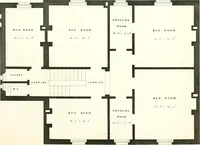 An illustration from The builder's practical director; or, Buildings for all classes, containing plans, sections and elevations for the erection of cottages, villas, farm buildings, dispensaries, public schools, &c., with detailed estimates, quantities, prices, &c. .. (1855)