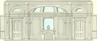 An illustration from The builder's practical director; or, Buildings for all classes, containing plans, sections and elevations for the erection of cottages, villas, farm buildings, dispensaries, public schools, &c., with detailed estimates, quantities, prices, &c. .. (1855)