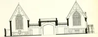 An illustration from The builder's practical director; or, Buildings for all classes, containing plans, sections and elevations for the erection of cottages, villas, farm buildings, dispensaries, public schools, &c., with detailed estimates, quantities, prices, &c. .. (1855)