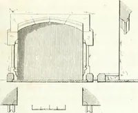 An illustration from The builder's practical director; or, Buildings for all classes, containing plans, sections and elevations for the erection of cottages, villas, farm buildings, dispensaries, public schools, &c., with detailed estimates, quantities, prices, &c. .. (1855)