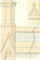 An illustration from The builder's practical director; or, Buildings for all classes, containing plans, sections and elevations for the erection of cottages, villas, farm buildings, dispensaries, public schools, &c., with detailed estimates, quantities, prices, &c. .. (1855)