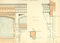 An illustration from The builder's practical director; or, Buildings for all classes, containing plans, sections and elevations for the erection of cottages, villas, farm buildings, dispensaries, public schools, &c., with detailed estimates, quantities, prices, &c. .. (1855)