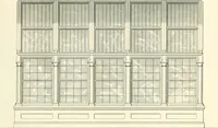 An illustration from The builder's practical director; or, Buildings for all classes, containing plans, sections and elevations for the erection of cottages, villas, farm buildings, dispensaries, public schools, &c., with detailed estimates, quantities, prices, &c. .. (1855)