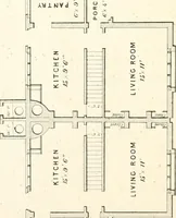 An illustration from The builder's practical director; or, Buildings for all classes, containing plans, sections and elevations for the erection of cottages, villas, farm buildings, dispensaries, public schools, &c., with detailed estimates, quantities, prices, &c. .. (1855)