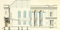 An illustration from The builder's practical director; or, Buildings for all classes, containing plans, sections and elevations for the erection of cottages, villas, farm buildings, dispensaries, public schools, &c., with detailed estimates, quantities, prices, &c. .. (1855)