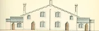 An illustration from The builder's practical director; or, Buildings for all classes, containing plans, sections and elevations for the erection of cottages, villas, farm buildings, dispensaries, public schools, &c., with detailed estimates, quantities, prices, &c. .. (1855)