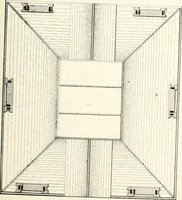 An illustration from The builder's practical director; or, Buildings for all classes, containing plans, sections and elevations for the erection of cottages, villas, farm buildings, dispensaries, public schools, &c., with detailed estimates, quantities, prices, &c. .. (1855)